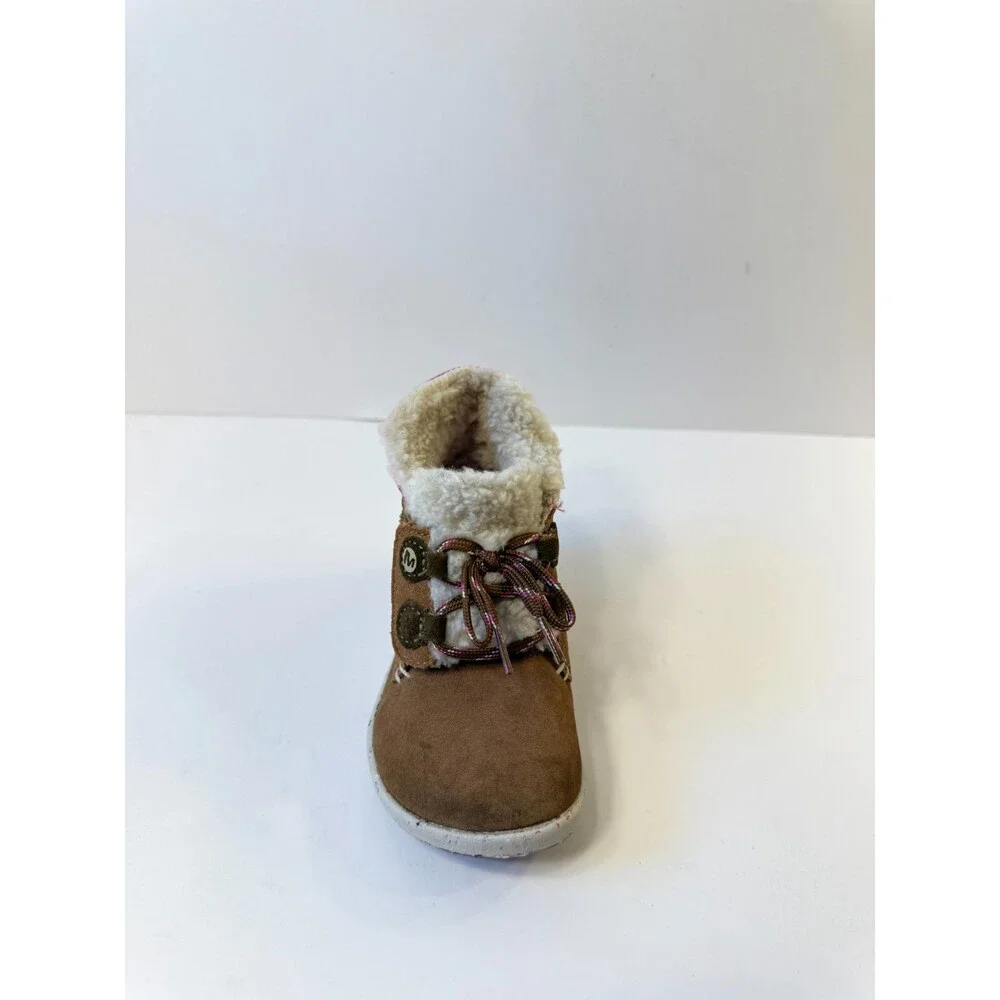 Merrell Toddlers Boots Bare Steps Cocoa Brown Purple US 6